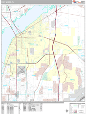 Fort Myers Digital Map Premium Style